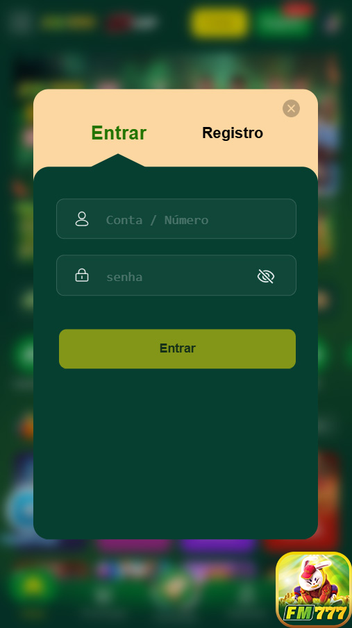 Login exclusivo na fm777.com